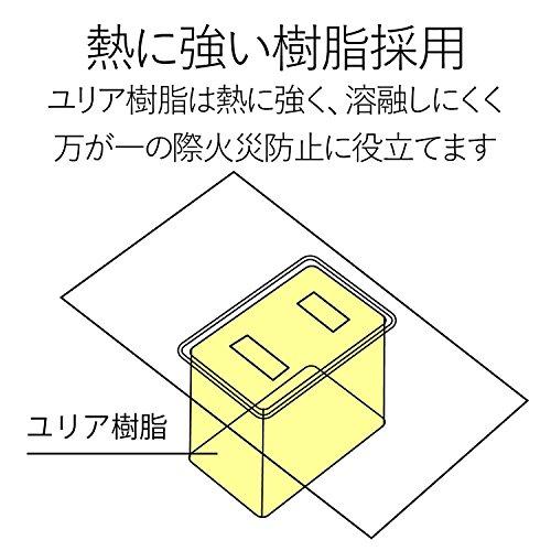 エレコム 電源タップ 雷ガード 個別スイッチ ほこりシャッター付 6個口 2.5m ブラック T-K6A-2625BK｜y-mahana｜09