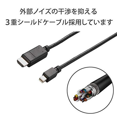 エレコム Mini DisplayPort (オス) - HDMI (オス) 変換ケーブル 2m ブラック AD-MDPHDMI20BK｜y-mahana｜06