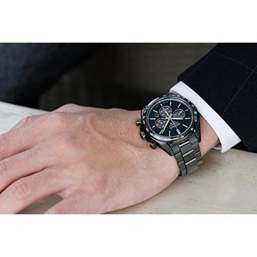 [セイコーウオッチ] 腕時計 セイコー セレクション ソーラークロノグラフ The Standard SBPY169 メンズ ブラック｜y-mahana｜04