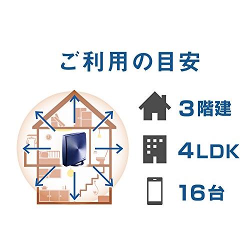 I-O DATA WiFi 無線LAN ルーター 11ac 867+300Mbps IPv6 3階建/4LDK/土日サポート/返金保証 (iPhone｜y-mahana｜02