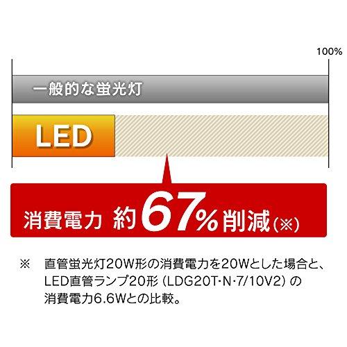 アイリスオーヤマ LED直管ランプ 20形 工事不要 グロースタータ式器具専用 昼白色 LDG20T・N・7/10V2｜y-mahana｜05
