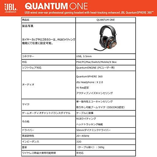 JBL QUANTUM ONE ゲーミングヘッドセット/7.1chサラウンド