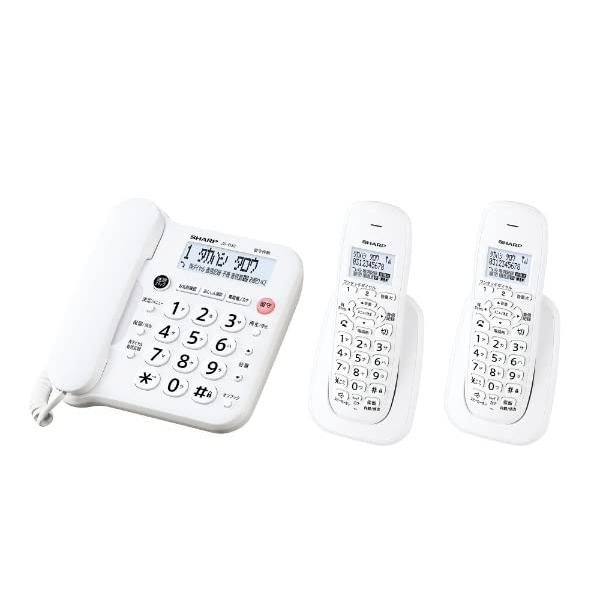 シャープ シンプル コードレス 電話機 見やすい液晶 迷惑電話防止機能付 パーソナルタイプ 子機2台 ホワイト系 JD-G33CW｜y-mahana｜02