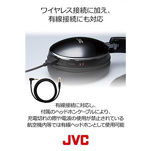 JVC HA-S88BN ノイズキャンセリングヘッドホン Bluetooth・NFC対応 連続27時間再生 有線接続対応 ハンズフリー通話用マイク内蔵｜y-mahana｜04