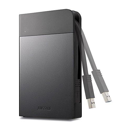 BUFFALO ICカードロック解除対応MILスペック耐衝撃ボディー防滴・防塵ポータブルHDD 1TB ブラック HD-PZN1.0U3-B｜y-mahana｜09