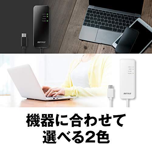 BUFFALO 有線LANアダプター LUA4-U3-CGTE-BK ブラック Giga Type-C USB3.1(Gen1)対応｜y-mahana｜06