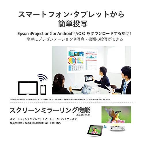 エプソン ビジネスプロジェクター 液晶 4000lm FullHD 3.1kg EB-992F｜y-mahana｜05