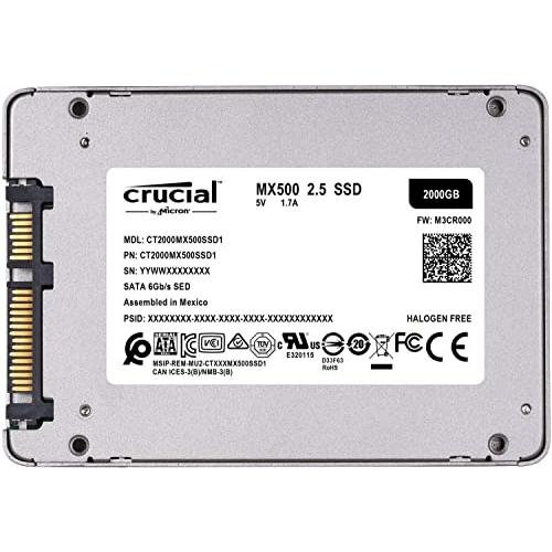 Crucial SSD 2000GB 内蔵2.5インチ 7mm MX500 (9.5mmスペーサー付属) 5年保証 【PlayStation4 動作確｜y-mahana｜08