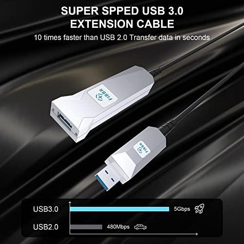 FIBBR 超ロング USB 3.0 延長ケーブル タイプ A オス - メス、10M 高速 5Gbps データ転送エクステンダー コード、プレイステ｜y-mahana｜02
