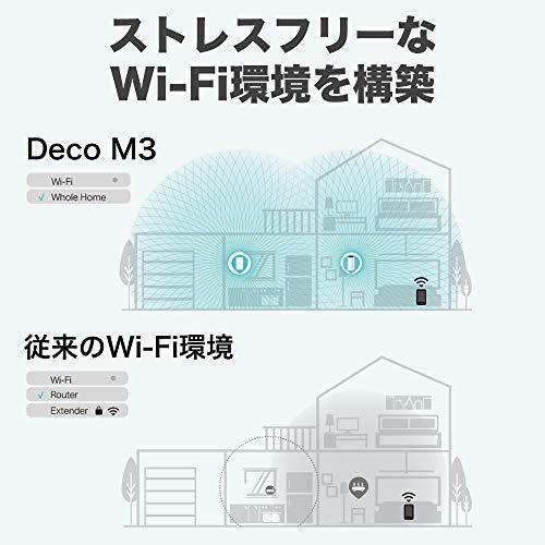 TP-Link WiFi 無線LAN ルーター デュアルバンド AC1200 3年保証 2ユニットセット Deco M3｜y-mahana｜06