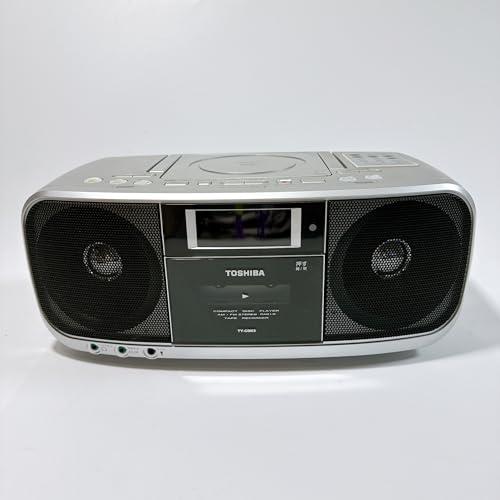 TOSHIBA CDラジオカセットレコーダー CUTEBEAT シルバー TY-CDK5 TOSHIBA CDラジオカセットレコーダー CUTEBEAT シルバー TY-CDK5