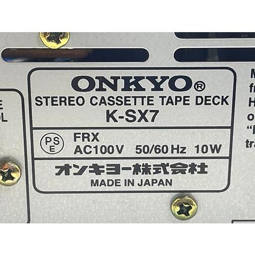ONKYO K-SX7 カセットデッキ Amazon.co.jp: ONKYO オンキョー K-SX7（S) カセットデッキ