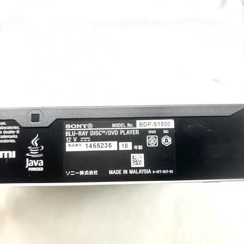 SONY BDP-S1500 ブルーレイプレーヤー 2015年製 Amazon.com: Sony BDPS1500 Wired Blu-ray Player 2015 Model