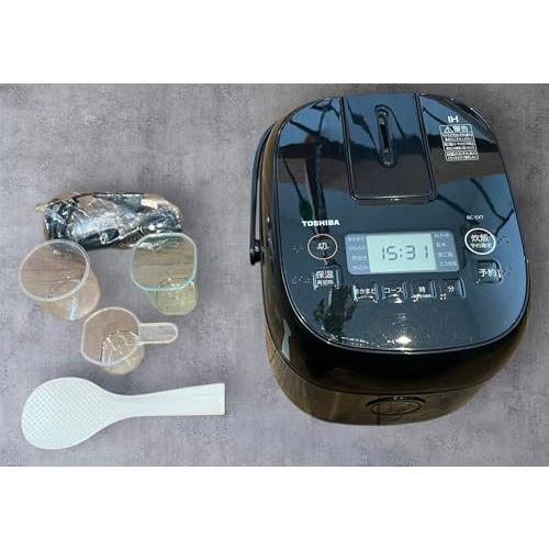 TOSHIBA 東芝 炊飯器 RC-5XT (K) ブラック IH炊飯ジャー 3合