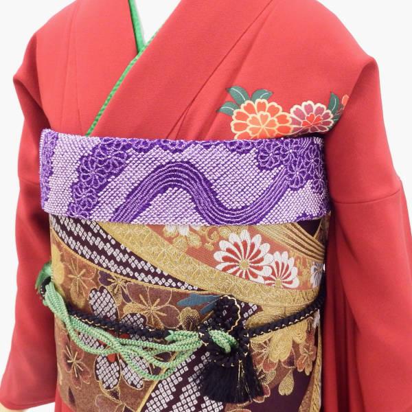 振袖販売6点セット 半衿付き長襦袢・帯・帯揚・帯〆・重衿付き 振袖販売6点セット 半衿付き長襦袢・帯・帯揚・帯〆・重衿付き