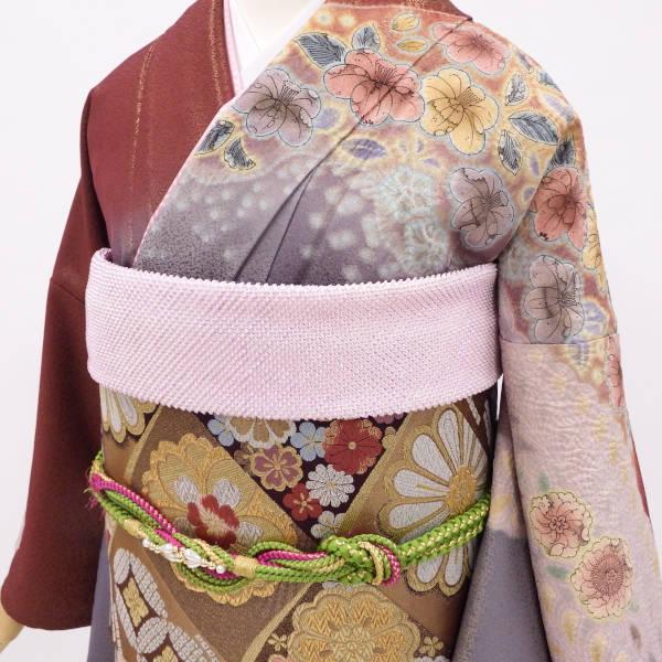 振袖販売6点セット 半衿付き長襦袢・帯・帯揚・帯〆・重衿付き アート