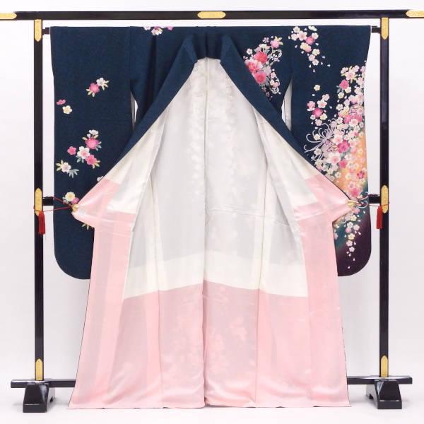正絹振袖 写真通りの販売6点セット 長襦袢・帯・帯揚・帯〆・重衿付き