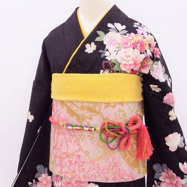 正絹】【中古】振袖販売6点セット 半衿付き長襦袢・帯・帯揚・帯〆・重