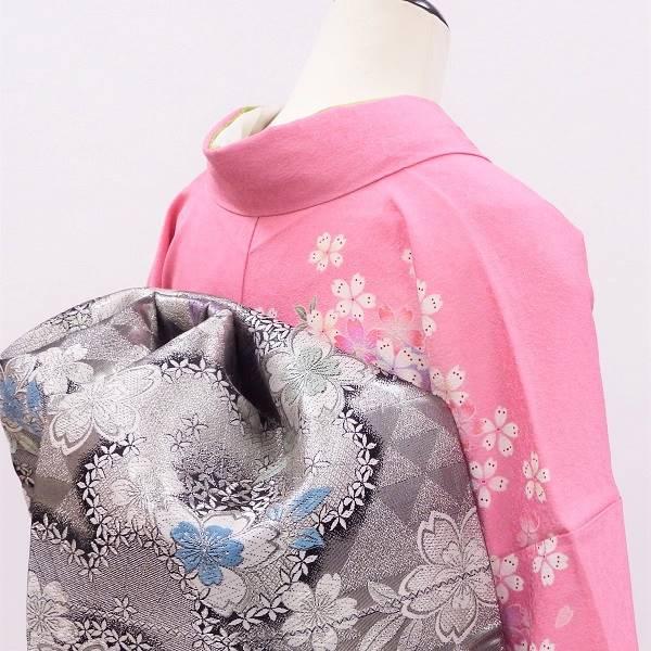 正絹振袖 写真通りの販売6点セット 長襦袢・帯・帯揚・帯〆・重衿付き