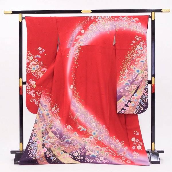 正絹振袖 写真通りの販売6点セット 長襦袢・帯・帯揚・帯〆・重衿付き