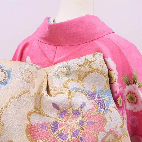 【極美品】正絹　振袖用長襦袢　ピンク Amazon | [きものひろば悠]高級 正絹 ピンク 振袖用長襦袢 全4