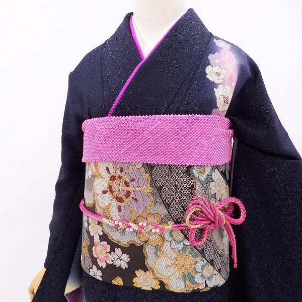 正絹振袖 写真通りの販売6点セット 長襦袢・帯・帯揚・帯〆・重衿付き