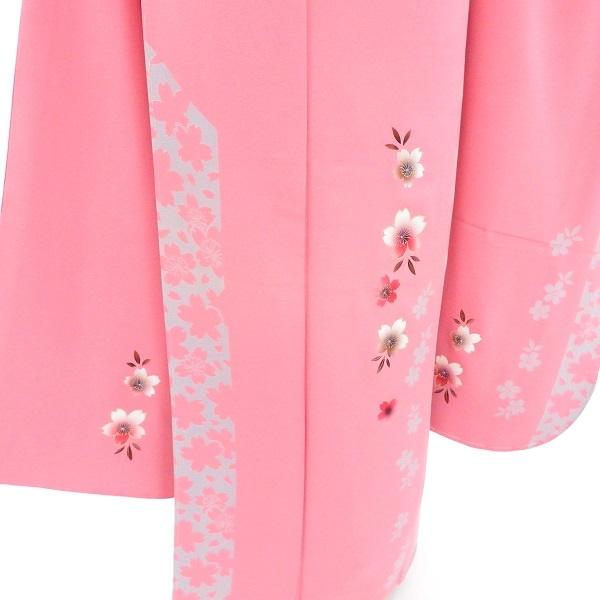 中古】正絹 振袖 フルセット 販売6点セット 半衿付き長襦袢・帯・帯揚 
