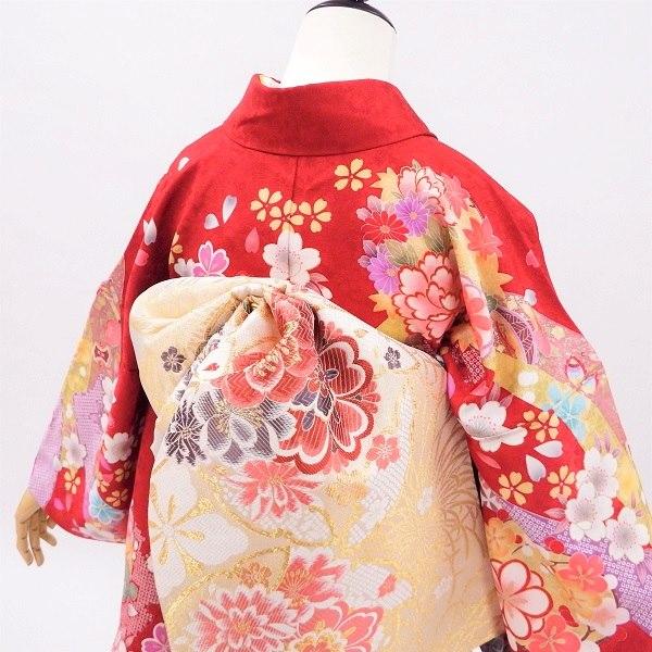 振袖フルセット➕半衿付き長襦袢セット✨ 中古】正絹 振袖 フルセット 販売6点セット 半衿付き長襦袢・帯・帯揚