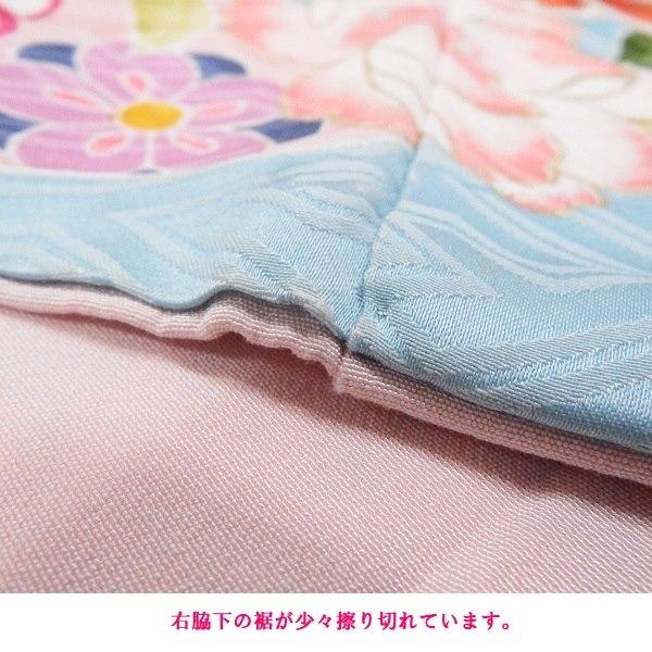 中古】正絹 振袖 フルセット 販売6点セット 半衿付き長襦袢・帯 中古】正絹 振袖 フルセット 販売6点セット 半衿付き長襦袢・帯