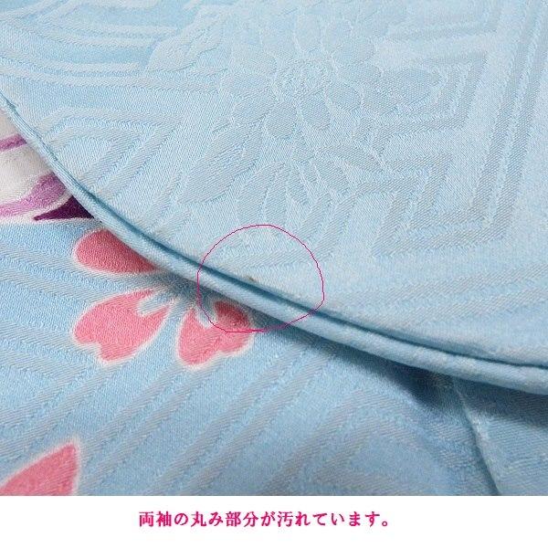 中古】正絹 振袖 フルセット 販売6点セット 半衿付き長襦袢・帯 中古】正絹 振袖 フルセット 販売6点セット 半衿付き長襦袢・帯