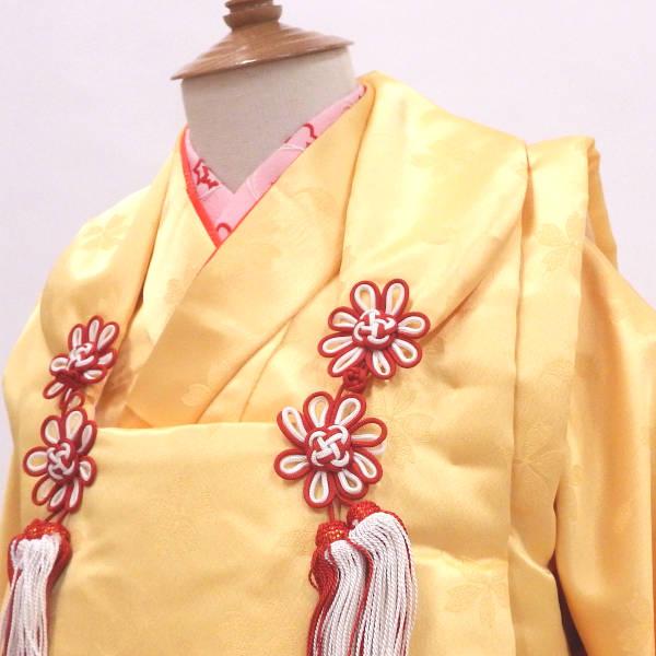 七五三 3歳 着物フルセット【販売】桜の地模様に刺しゅう