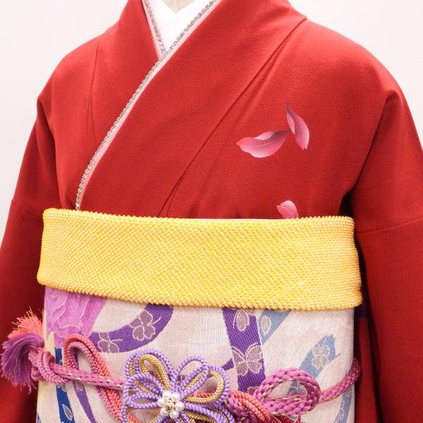 振袖フルセット、正絹ペイズリージャガード織、半襟重ね衿、帯揚帯締め、袋帯、襦袢T 振袖フルセット、正絹ペイズリージャガード織、半襟重ね衿、帯揚