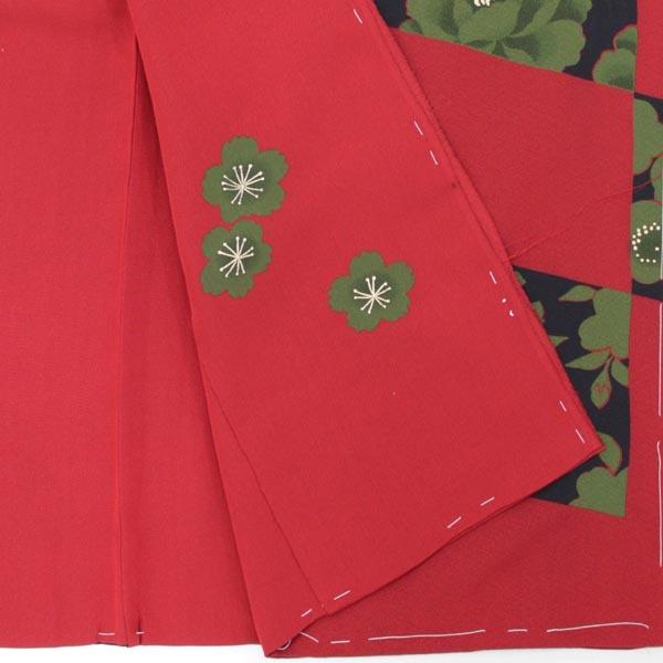 振袖　未仕立て品　正絹 未仕立て 振袖 22点セット「Allure オフホワイト 手毬に牡丹」仮