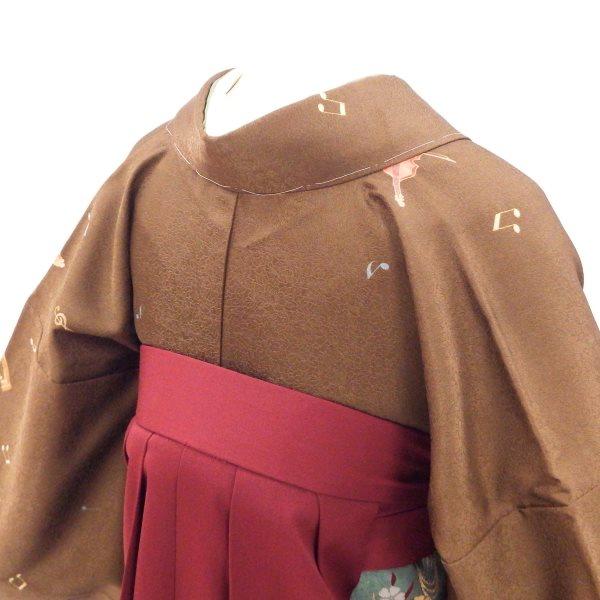 卒業式 着物と袴 6点セット販売 身長約153から157cm対応 ブラウン 