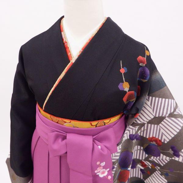 卒業式 着物と袴 6点セット販売 身長約167から170cm対応 幾何学模様