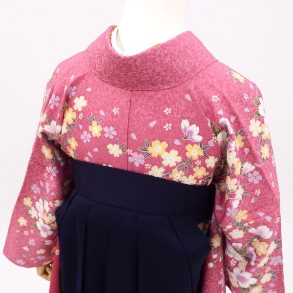 卒業式 着物と袴 6点セット販売 身長約155から160cm対応 大人ピンク