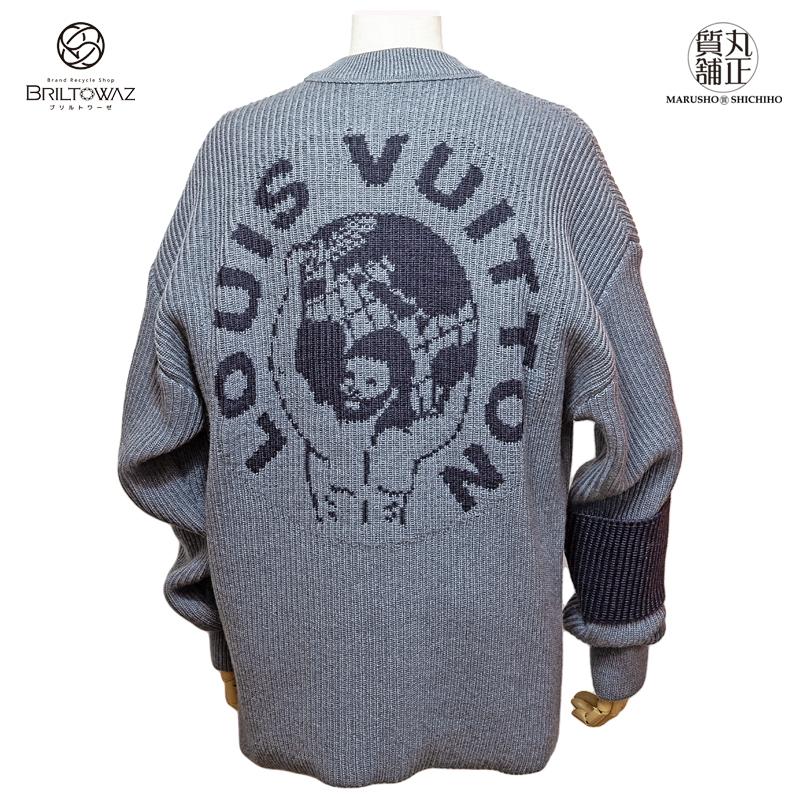 SALE)ルイヴィトン 2019AW ワールドジャガード クルーネックセーター 
