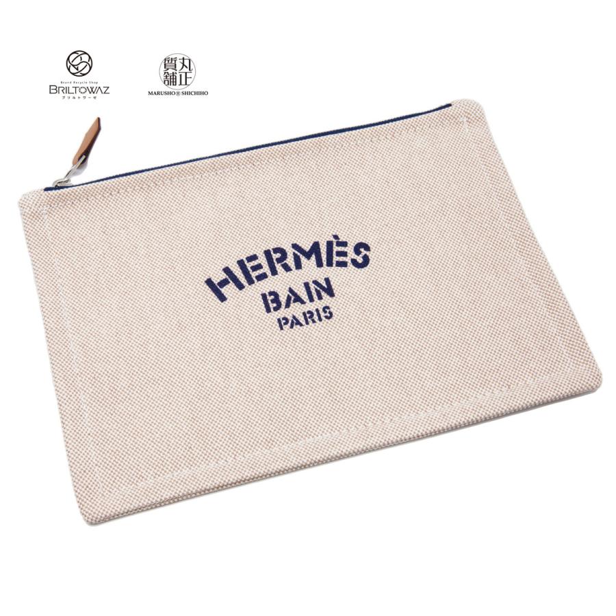 APB11 エルメス 美品 フラットポーチ ヨッティングPM シルバー金具 APB11 エルメス 美品 フラットポーチ ヨッティングPM シルバー金具
