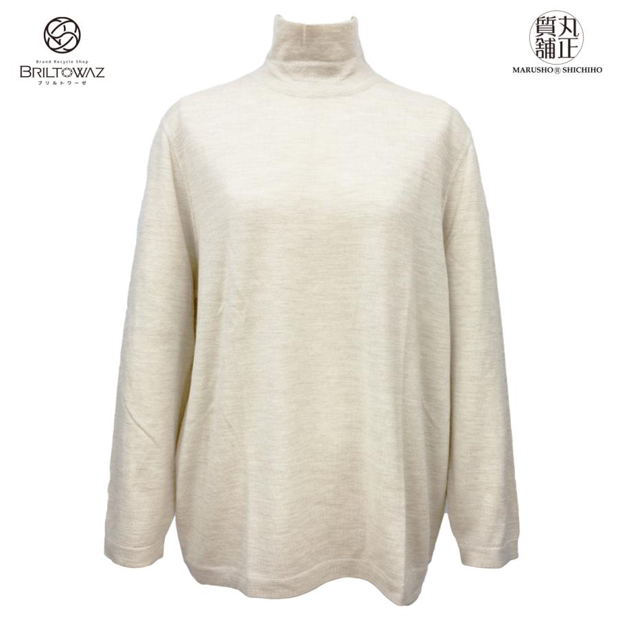 エルメス カシミア ウール モックネックニットセーター ハイネック 