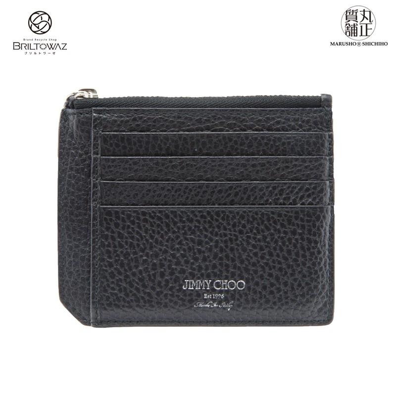 Sale】ジミーチュウ カードケース コインケース BELMONT レザー 黒