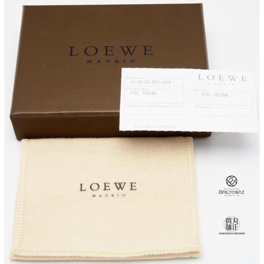 LOEWE ロエベ カードケース 名刺入れ 黒 フラップ 二つ折り 型 LOEWE ロエベ カードケース 名刺入れ 黒 フラップ 二つ折り 型