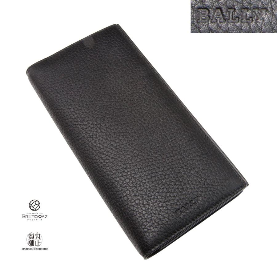 Bally BALLY 二つ折り 長財布 STRADDOK カーフレザー 黒 Bally BALLY 二つ折り 長財布 STRADDOK カーフレザー 黒