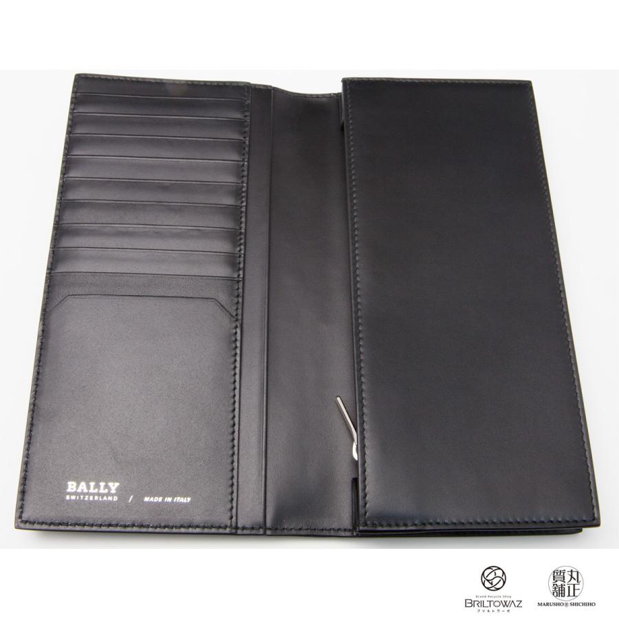 Bally BALLY 二つ折り 長財布 STRADDOK カーフレザー 黒 Bally BALLY 二つ折り 長財布 STRADDOK カーフレザー 黒