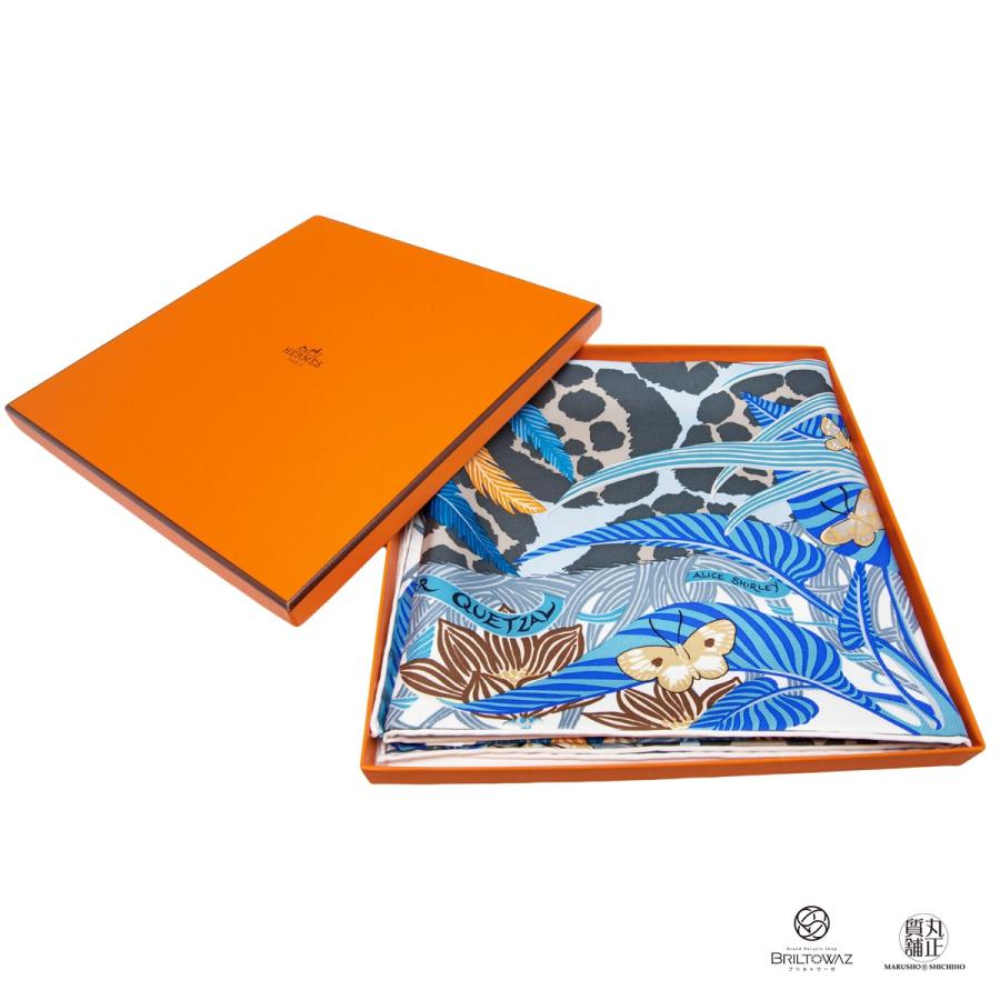 HERMES エルメス スカーフ カレ90 2018春夏 新作 Jaguar Quetzal HERMES エルメス スカーフ カレ90 2018春夏 新作 Jaguar Quetzal
