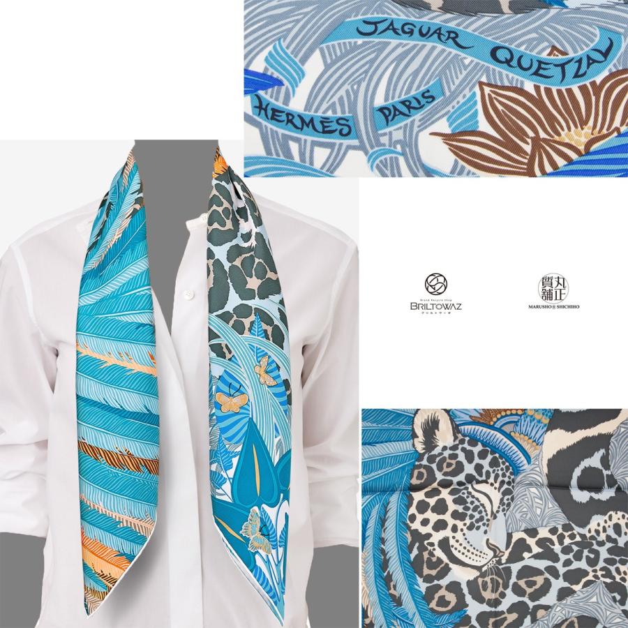 HERMES エルメス スカーフ カレ90 2018春夏 新作 Jaguar Quetzal HERMES エルメス スカーフ カレ90 2018春夏 新作 Jaguar Quetzal