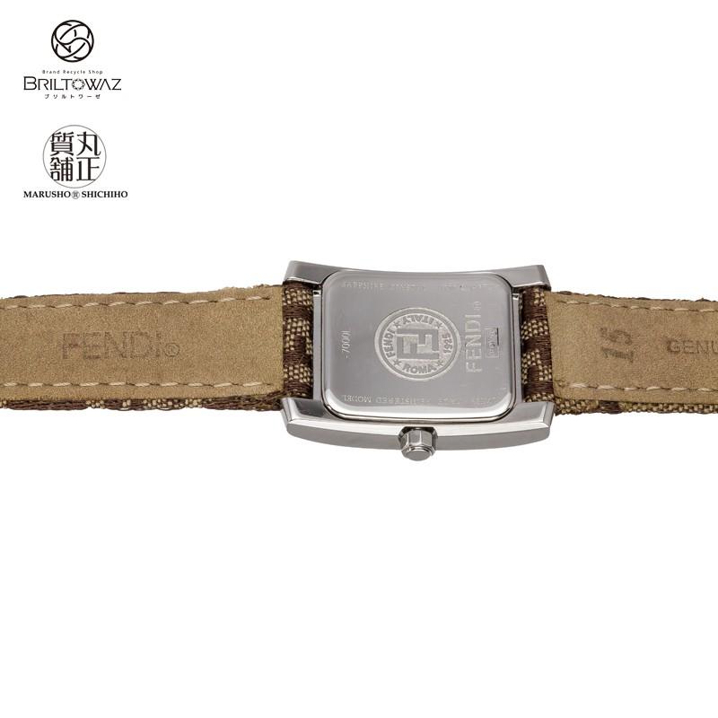 FENDI フェンディ クラスコ クォーツ時計 7000L ズッカ柄ベルト FENDI フェンディ クラスコ クォーツ時計 7000L ズッカ柄ベルト