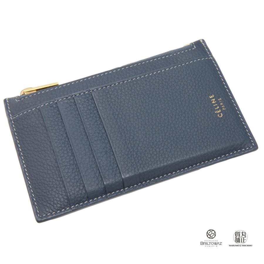 CELINE（セリーヌ） カードケース コインケース 10A283 ブルーグレー