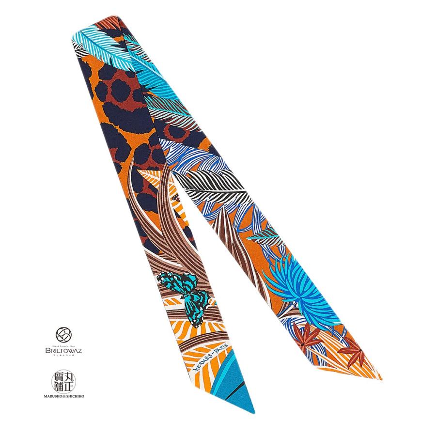 HERMES エルメス ツイリー スカーフ 2018年 春夏 Jaguar Quetzal  