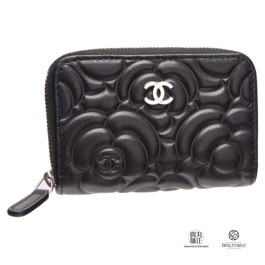 CHANEL シャネル コインケース カメリア 黒 A82551 2019年 小銭 CHANEL シャネル コインケース カメリア 黒 A82551 2019年 小銭