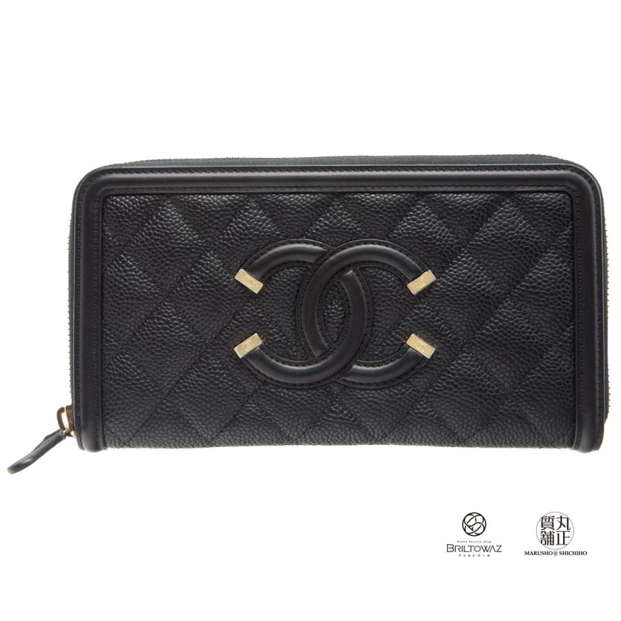 マトラッセ シャネル 長財布 CCフィリグリー ラウンドファスナー 2019  